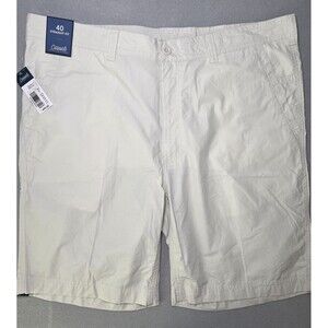 Roundtree Yorke Casuals NWT Men's Straight Fit Size 40 Chino Shorts Beige